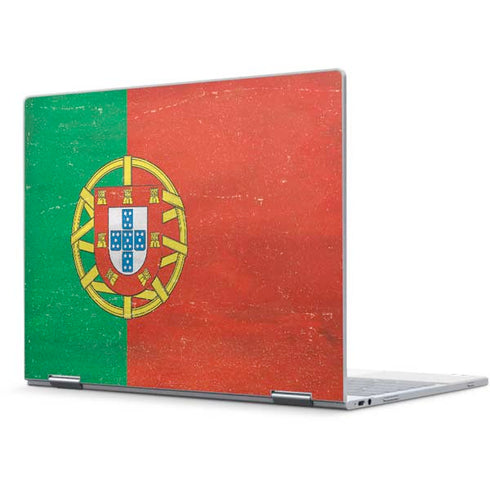 Portugal Flag Distressed Pixelbook Skin